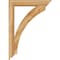 Ekena Millwork Thorton Traditional Rough Sawn Bracket w/ Offset Brace, Western Red Cedar, 6"W x 30"D x 42"H BKT0604X30X42THR01RWR - alternate 4
